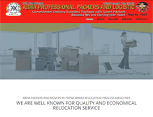 Tablet Screenshot of abhaprofessionalpackers.in